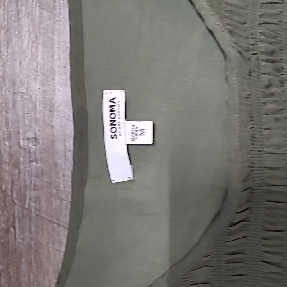 Set Of Two Sonoma Olive Green And Magenta Sleeveless Tops - Picture 2 of 3